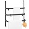 mDesign Metal Over Shower Door Towel Rack Holder for Bathroom